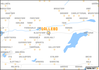 map of Dållebo