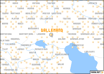 map of Dallemand