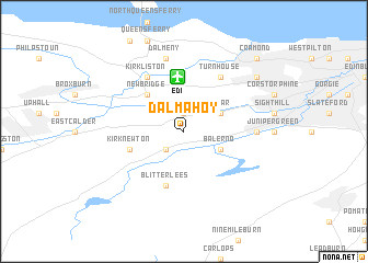 map of Dalmahoy