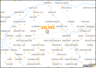 map of Dalmas