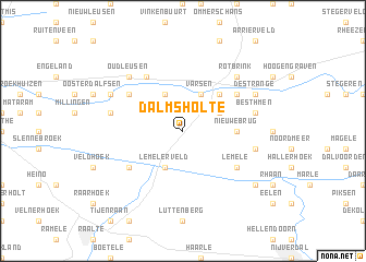 map of Dalmsholte