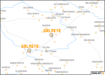 map of Dalʼneye