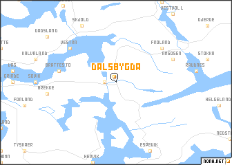 map of Dalsbygda