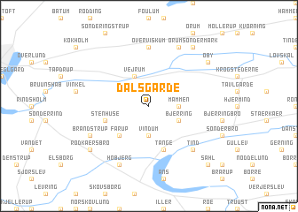 map of Dalsgårde