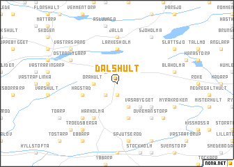 map of Dalshult