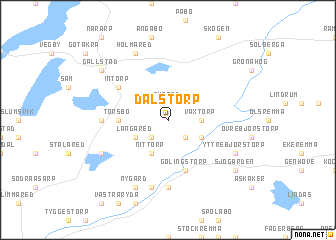 map of Dalstorp