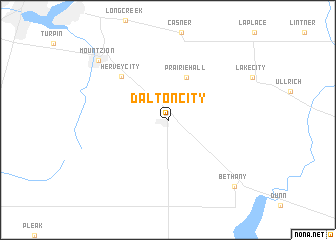 map of Dalton City