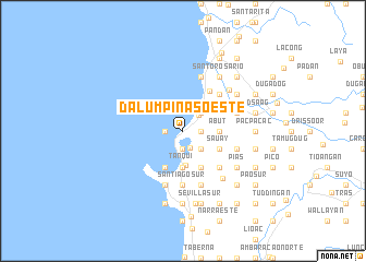 map of Dalumpinas Oeste