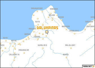 map of Dalumpinas