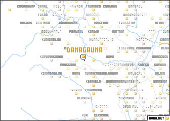 map of Damagauma