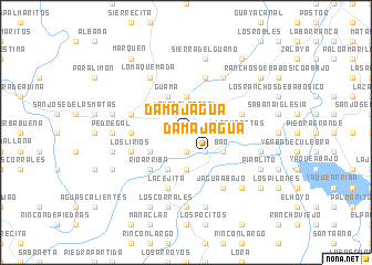 map of Damajagua