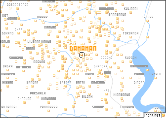 map of Damāmān