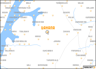 map of Damana