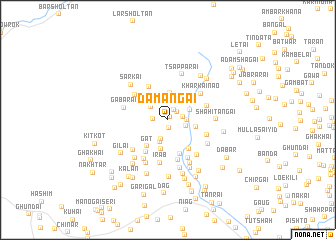 map of Damāngai