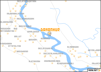 map of Damanhūr