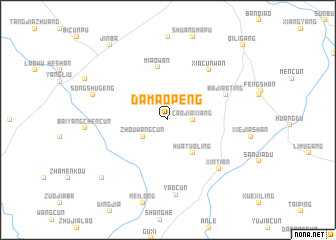 map of Damaopeng