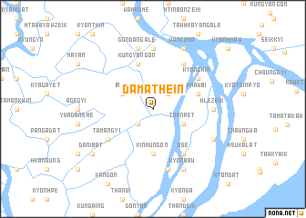 map of Dāmathein