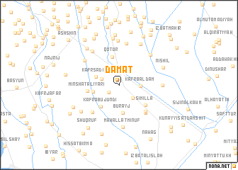 map of Damāţ