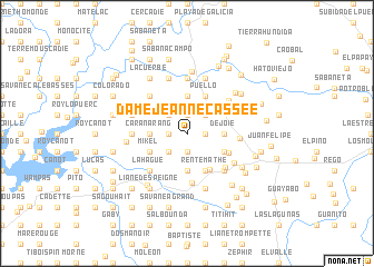 map of Dame-Jeanne Cassée