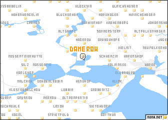 map of Damerow