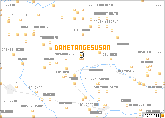 map of Dam-e Tang-e Sūsan