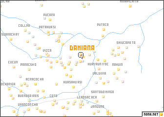 map of Damiana