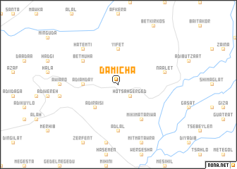 map of Damīcha