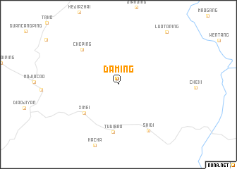 map of Daming