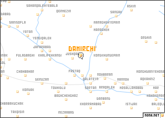 map of Damīrchī