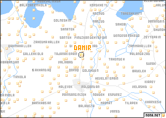 map of Dāmīr