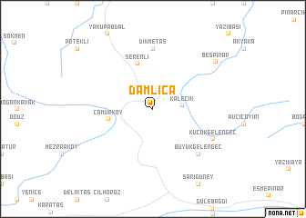 map of Damlıca