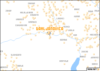 map of Damljanovica