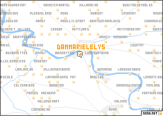 map of Dammarie-lè-Lys