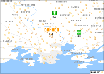 map of Dammen