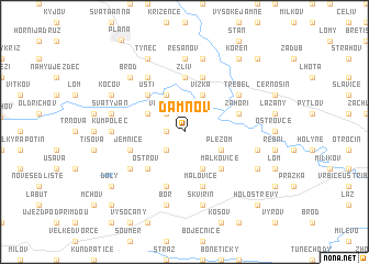 map of Damnov