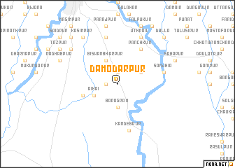 map of Dāmodarpur