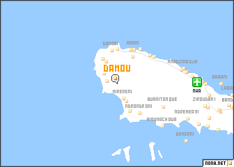 map of Damou