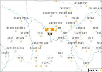map of Damou