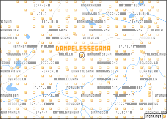 map of Dampelessegama