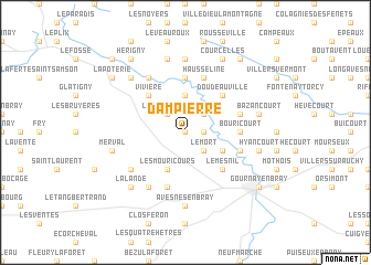 map of Dampierre