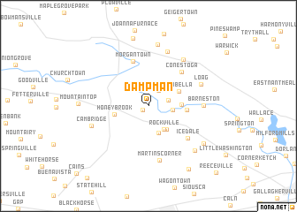 map of Dampman