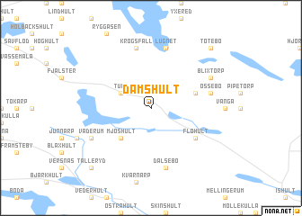 map of Dämshult