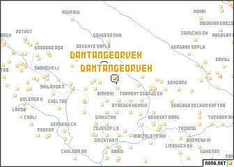 map of Dam Tang-e ‘Orveh