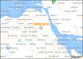 map of Dāmukdia