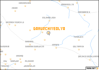 map of Damūrchī-ye ‘Olyā