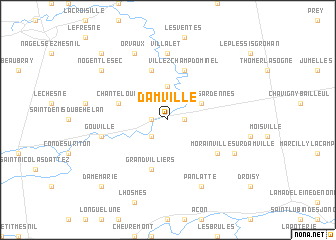 map of Damville