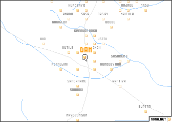 map of Dam