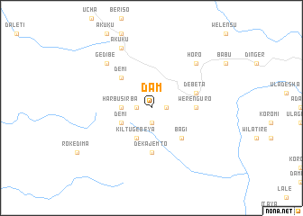 map of Dam