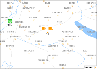 map of Danalı