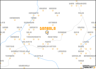 map of Danbala